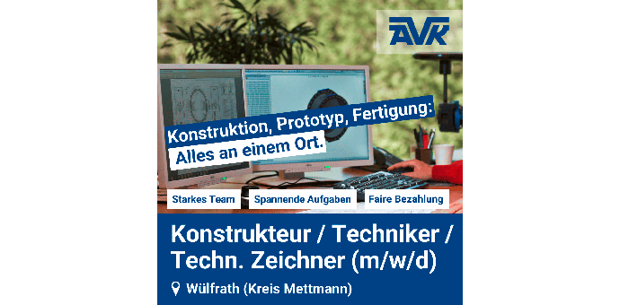 Vorschaubild AVK Stellenanzeige Konstrukteur