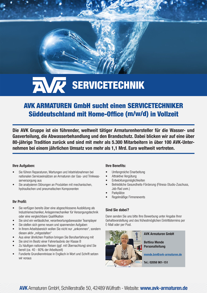 Bild Stellenanzeige Servicetechniker 2025-12